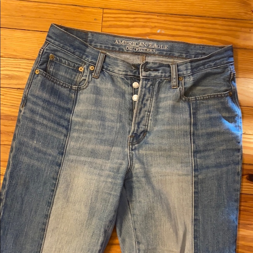 American eagle two toned jeans